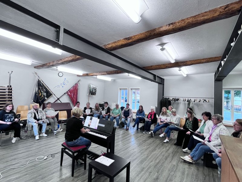 Volles Haus bei der Probe